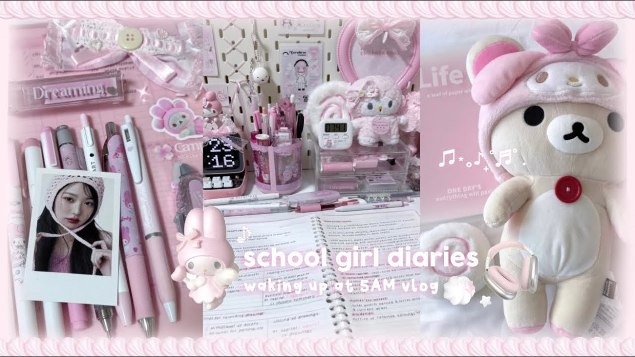 Waking up at 5AM  ❤︎ ₊ ⊹ schoolgirl diaries, shopping, studying, journaling (ft. Jeulia)