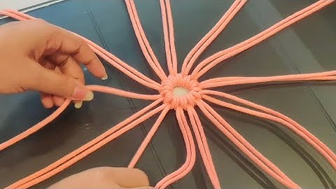 Macramé - Macramé Sneeuwvlok - Stap voor stap Sneeuwvlok - Macramé Sneeuwvlok eenvoudig