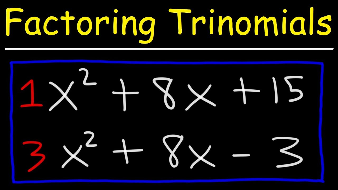  New Update  Factoring Trinomials The Easy Fast Way