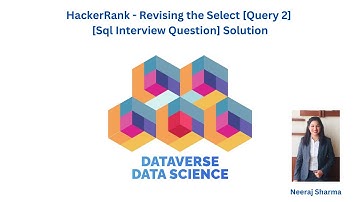 HackerRank - Revising the Select [Query 2] [Sql Interview Question] Solution