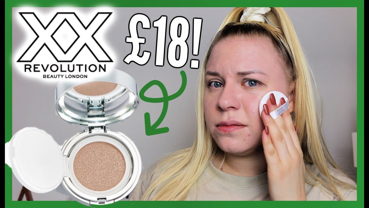 XXREVOLUTION SKIN LIGHT SKINT TINT CUSHION FOUNDATION REVIEW & WEAR TEST! | makeupwithalixkate