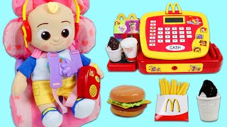 Cocomelon Baby JJ Road Trip Lunch Time McDonalds Happy Meal & Paw Patrol Coloring Book Surprise!