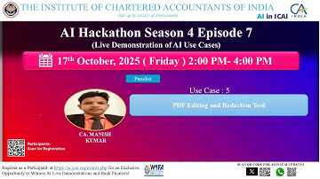 AI Hackathon S4 E7 UC5 – PDF Editing and Redaction Tool – CA. Manish Kumar