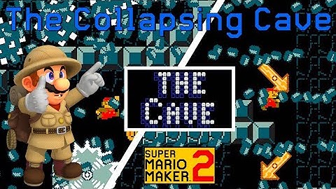 Super Mario Maker 2 - VERY Creative "Collapsing Cave" Level!