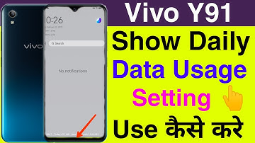Vivo Y91 Show Daily Data Usage || How To Show Daily Data Usage Setting On Vivo Y91