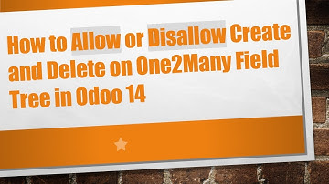 How to Allow or Disallow Create and Delete on One2Many Field Tree in Odoo 14