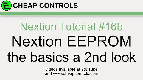 #102 Nextion Display - built in EEPROM a 2nd look - Nextion tutorial