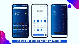 DARK BLUE THEME FOR REALME UI AND ALL OPPO DEVICE. screenshot 1