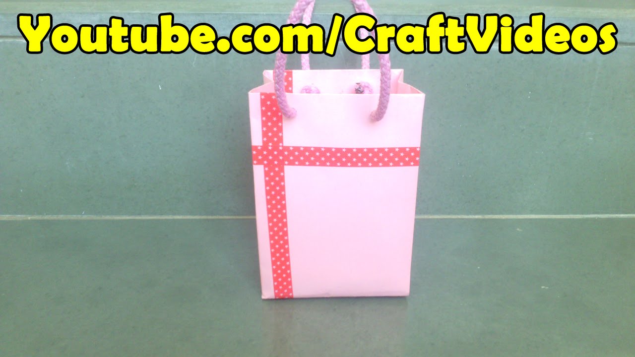 Mother's Day Gift Ideas handmade | How to make a Paper Gift Bag - YouTube