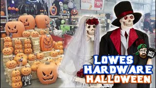 AMAZING HALLOWEEN STUFF!!! Halloween Animatronics 2020! LOWES HARDWARE!!!  Halloween Shops Tour!