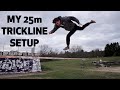 How I Set Up a big 25 m Trickline