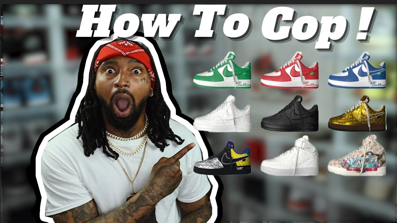 How To Cop Louis Vuitton x Nike Air Force 1 OFF WHITE Virgil Abloh Sneakers !