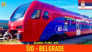 Cab ride Šid  Belgrade (Serbian Railways) train drivers view 4K