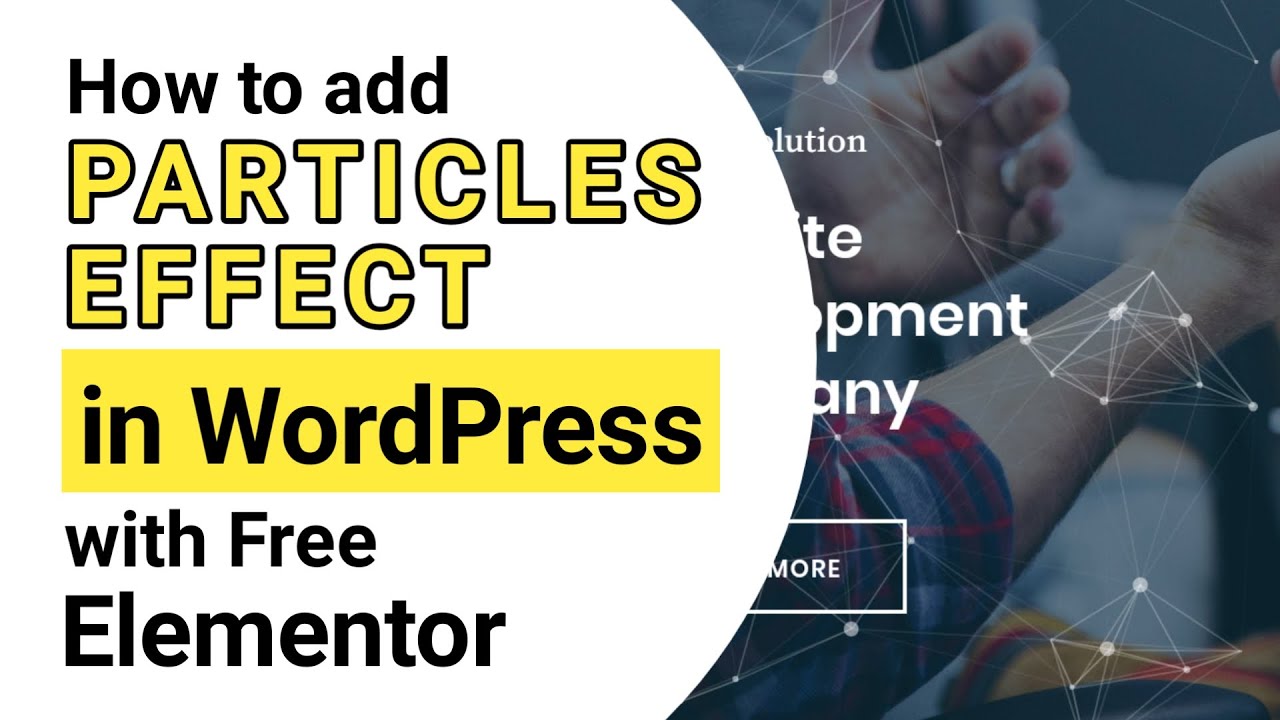 How to add  effect in WordPress website for Free | Free  Elementor Tutorials - YouTube