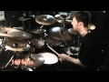 Obscura drummer Hannes Grossmann practising Blotted Science