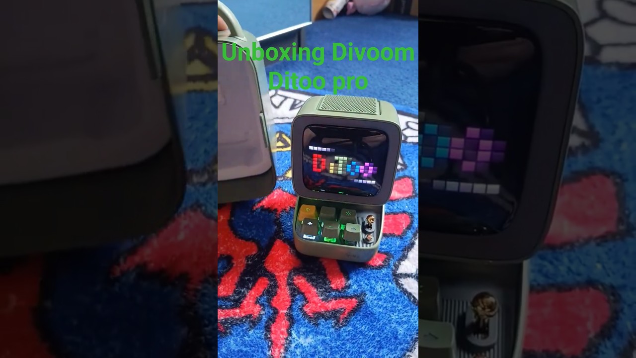 Ditoo ピクセルアート Bluetooth スピーカー目覚まし時計 DIY