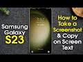 Samsung Galaxy S23 How to Take a Screenshot | Take a Picture of Your Screen | H2TechVideos