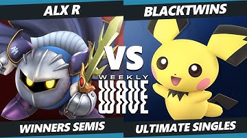 Weekly Wave 29 Winners Semis - ALX R (Meta Knight) Vs. Blacktwins (Pichu, Mario) SSBU Ultimate