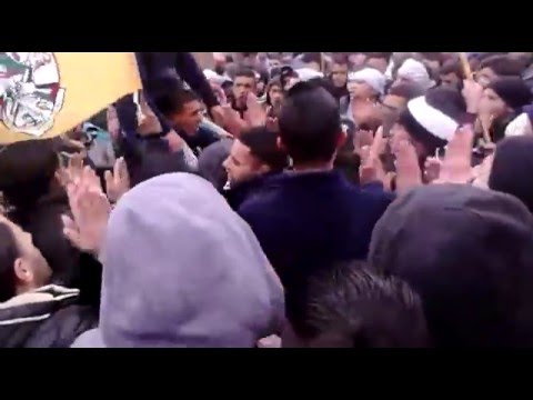 تشجيع جثمان الشهيد فادي حسن الفروخ 2 1 2016