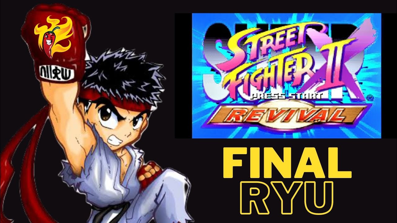Final de Ryu em Super Street Fighter II X Turbo Revival [GBA] - YouTube