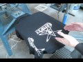 How To Screen Print White Ink On Black Tee Shirts