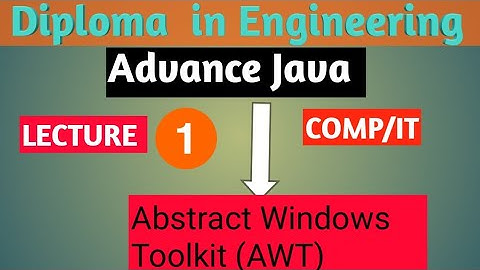 Advance Java | chapter no -1 | lecture -01 | Msbte Diploma | Comp/ IT Branch  | Sem - 5 |
