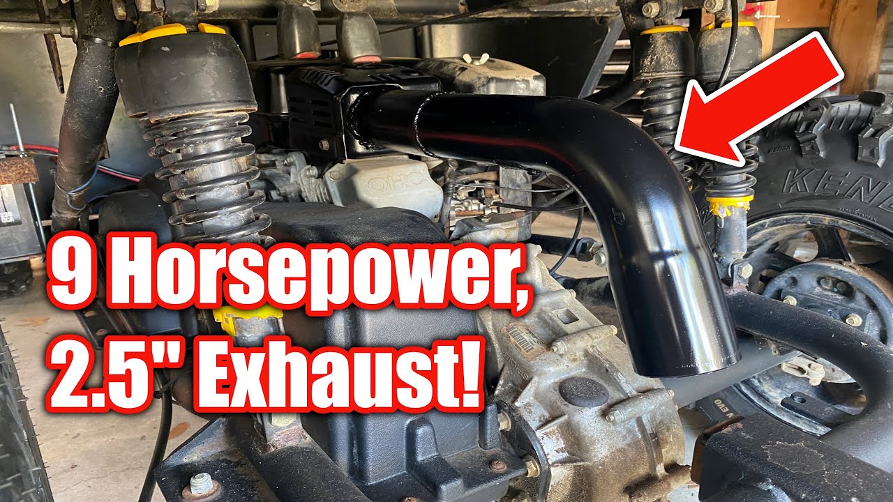 2.5" Exhaust & Baffle On A 9hp Subaru Engine! Louder Or Quieter