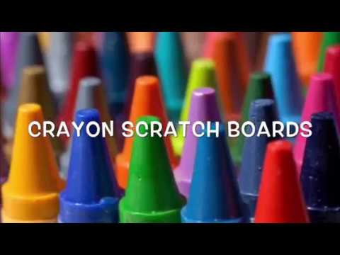 Crayon scratch boards