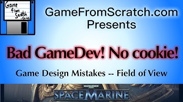 Bad GameDev! No Cookie!  Game Design Mistakes:  Space Marine