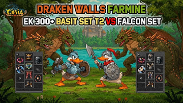 Falcon Set vs Basic Set Tier 2 | Testing in Practice! | DRAKEN WALLS | Tibia Global