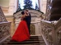 Видео свадьбы в декабре. Невеста на видео в красивом красном платье.