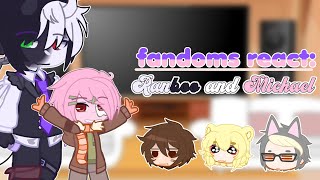 ✦•····• fandoms react: Ranboo and Michael // 5/6 // gacha club