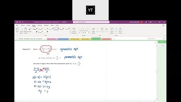 MAT285: 32) Finding Intersection Point between Two Lines - Parametric Equation & Symmetric Equation