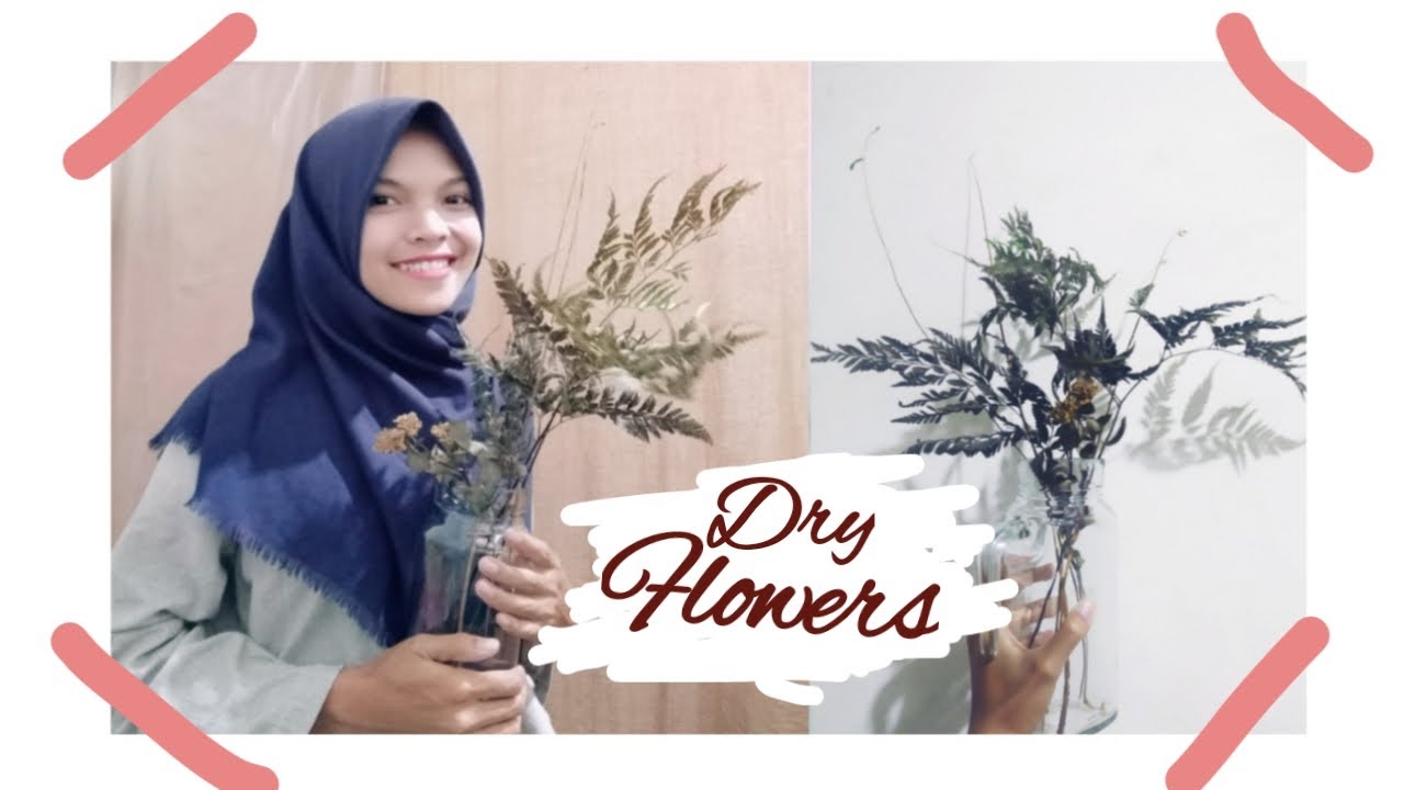 Cara mengeringkan bunga /How to dry flowers - YouTube