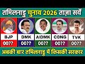 Tamilanadu Election 2026 Opinion Poll. Who will win Tamilanadu Election DMK || AIADMK || TVK