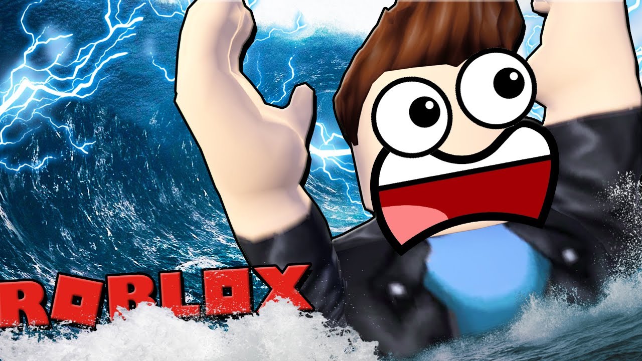 REALISTIC NATURAL DISASTER TSUNAMI FLOOD IN ROBLOX