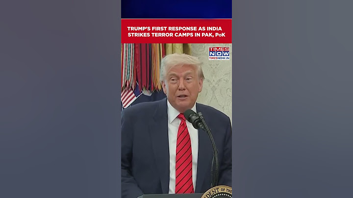 Operation Sindoor: Trump's First Response As India Strikes Terror Camps In Pakistan, PoK #shorts