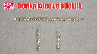 Dorika Küpe ve Bileklik Yapımı #DIY #kendinyap