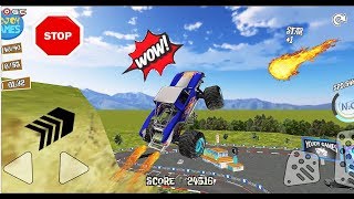 Monster Truck Racing Xtreme Destruction Stunt LV17 22 4x4 Monster Car Game - Android Gameplay #3 screenshot 4