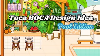 Toca BOCA Aesthetic Poolside Bar Design Idea | Toca BOCA Design Home Pool Edition