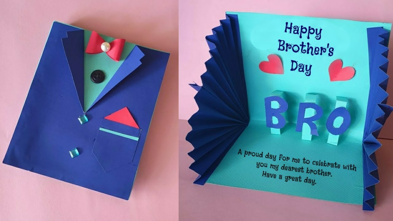 Download Easy and Beautiful Card For Brother's Day | Birthday Greeting Card For Brother/Father | Tuxedo Card