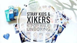 🩵🌊 Распаковка к-поп карт STRAY KIDS и XIKERS | K-POP photocard's haul unboxing