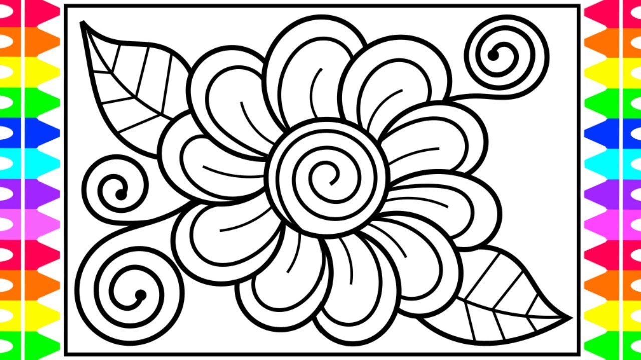 Coloring Pages Of Flowes 3