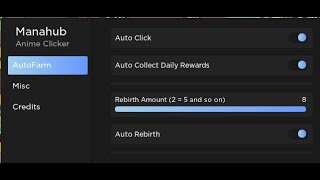 Anime Clicker Simulator Script GUI 🔥 Auto Click, Auto Rebirth