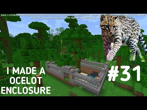 Ocelot enclosure minecraft #31 - YouTube