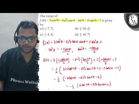 The range of \( f(\theta)=3 \cos ^{2} \theta-8 \sqrt{3} \cos \theta...