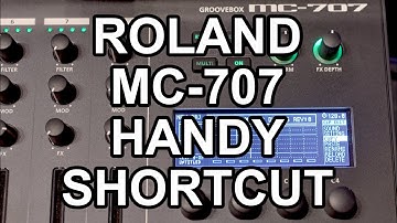 ROLAND MC-707 Track levels shortcut