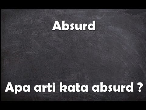 Video: Di mana arti absurd?