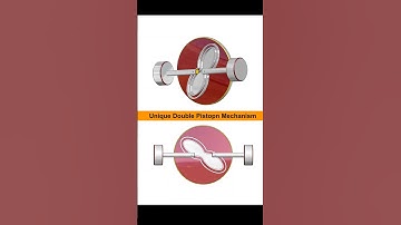 Innovative Double Piston Crank Mechanism in Action! 🚀 #mechanicalengineering  #3ddesign