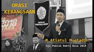 orasi kebangsaan Uji Publik Bakti Nusa 2018